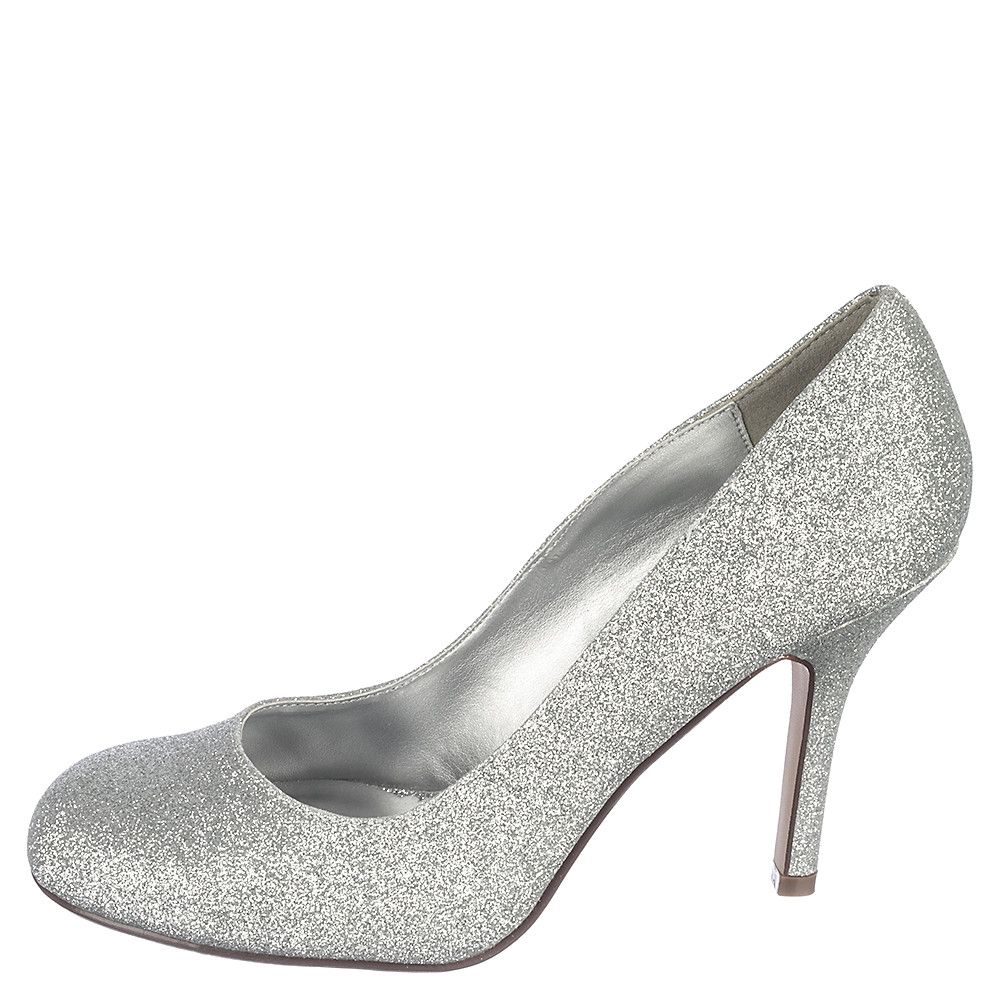 Class-H Low Heel Pump Silver Glitter