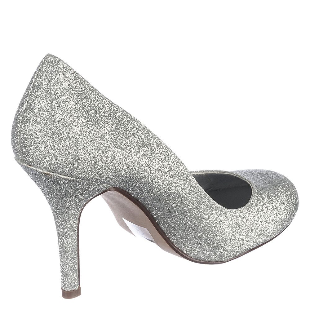 Class-H Low Heel Pump Silver Glitter