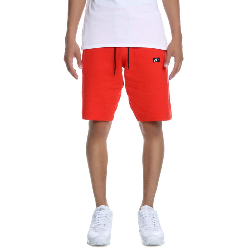 M NSW MODERN SHORT LT WT TRACK RED/HTR/TRACK RED