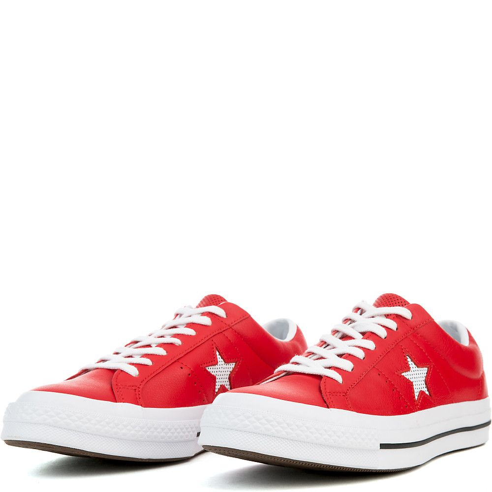 Men's One Star Sneaker RED/WHITE 3 Men's One Star Sneaker RED/WHITE