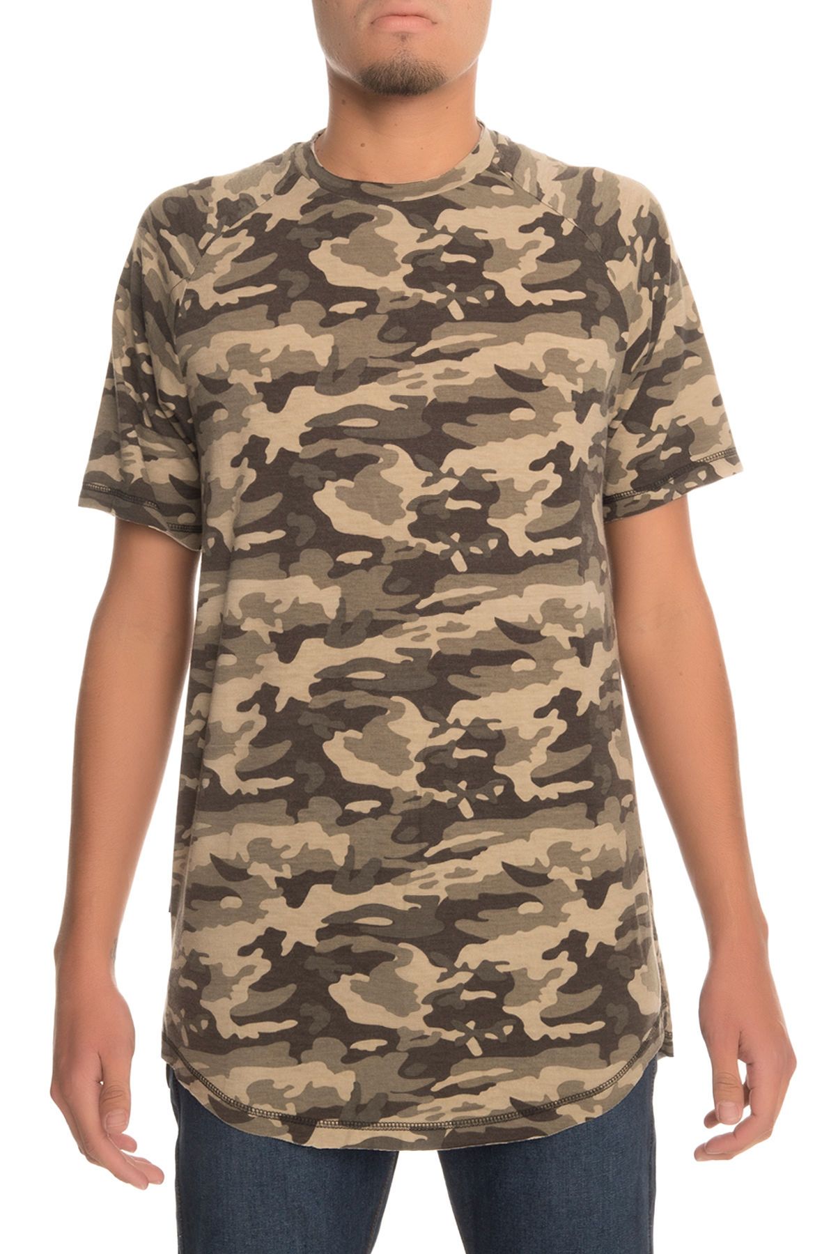 The Tobias Tee in Black Camo Black