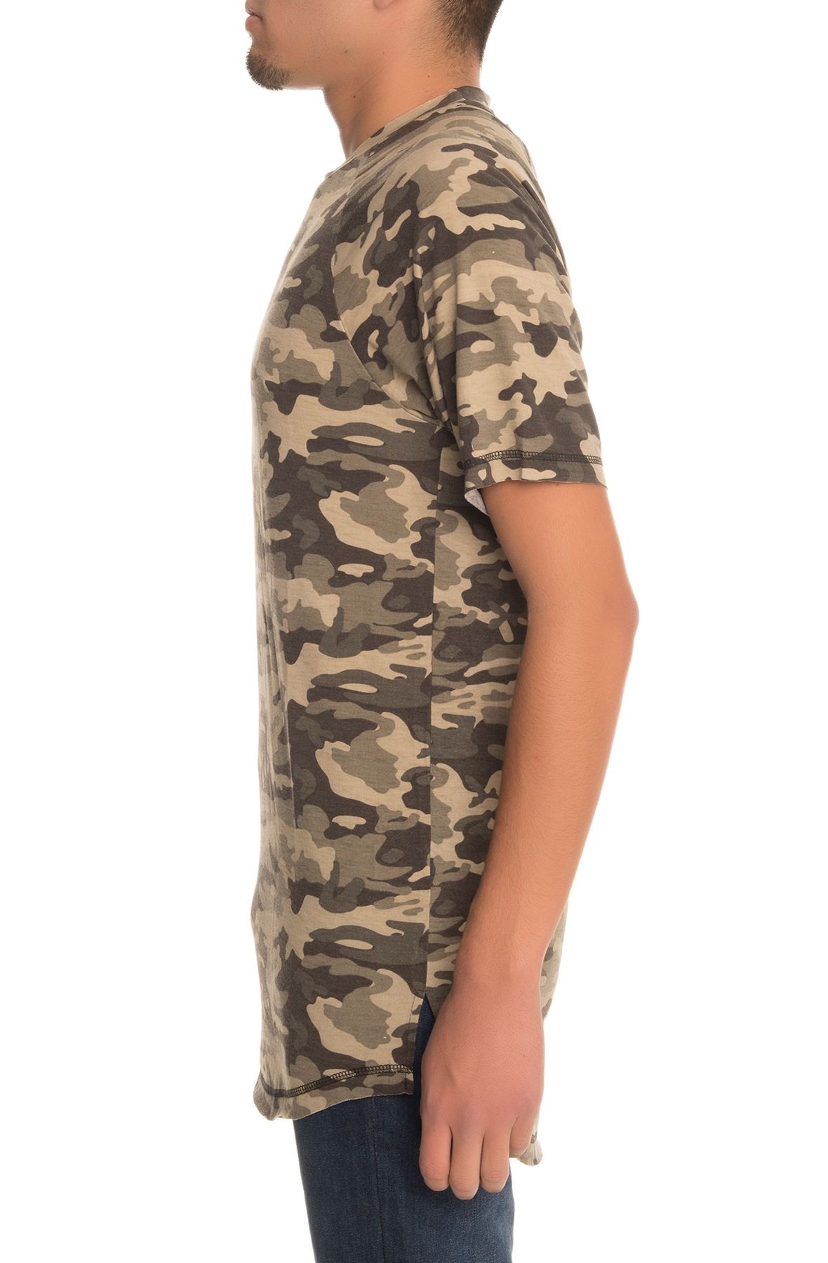 The Tobias Tee in Black Camo Black