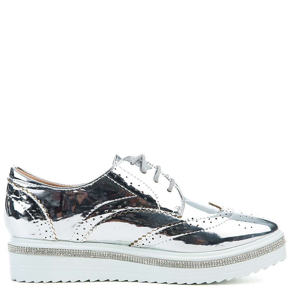 Krixie -1 Oxford Shoe Silver