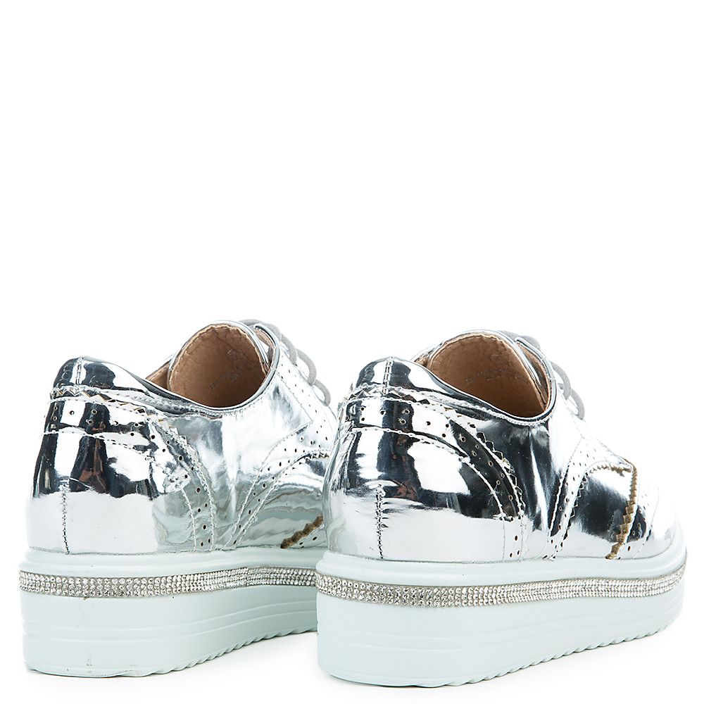 Krixie -1 Oxford Shoe Silver 4 Krixie -1 Oxford Shoe Silver