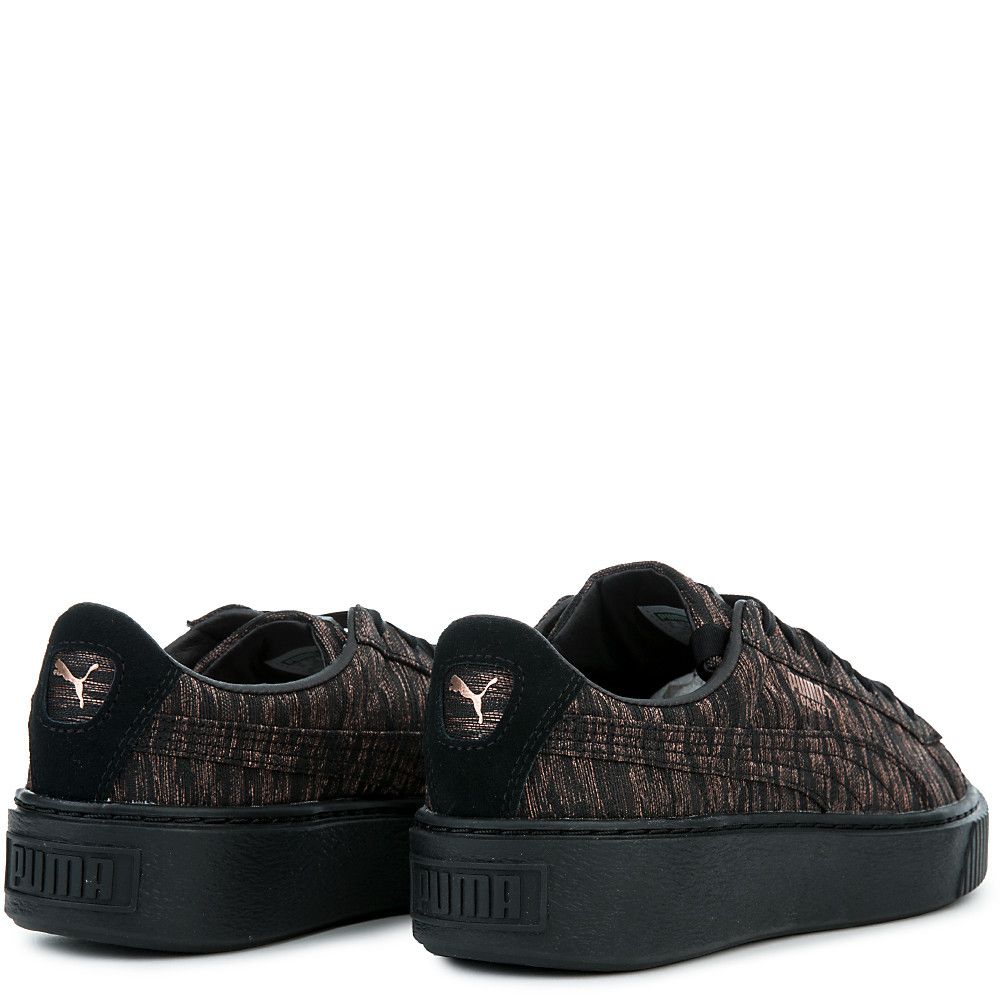 Women's Basket Platform Velvet Rope Sneaker PUMA BLACK 4 Women's Basket Platform Velvet Rope Sneaker PUMA BLACK