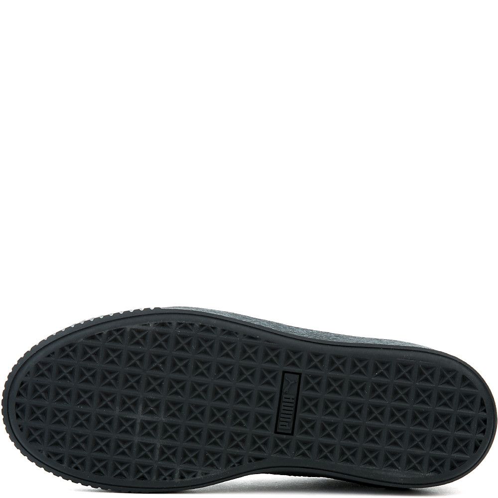 Women's Basket Platform Velvet Rope Sneaker PUMA BLACK 5 Women's Basket Platform Velvet Rope Sneaker PUMA BLACK