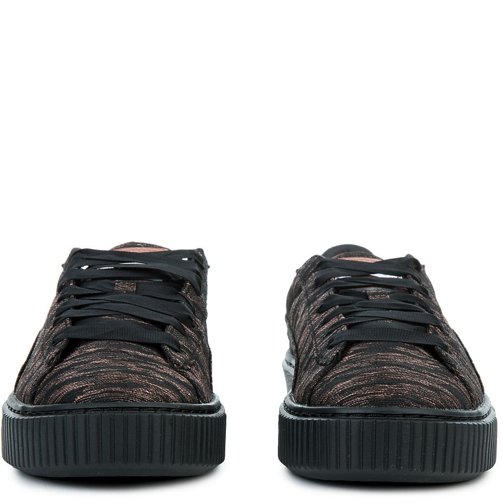 Women's Basket Platform Velvet Rope Sneaker PUMA BLACK 7 Women's Basket Platform Velvet Rope Sneaker PUMA BLACK