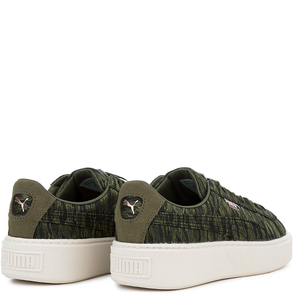 Basket Platform Velvet Rope Sneaker OLIVE NIGHT