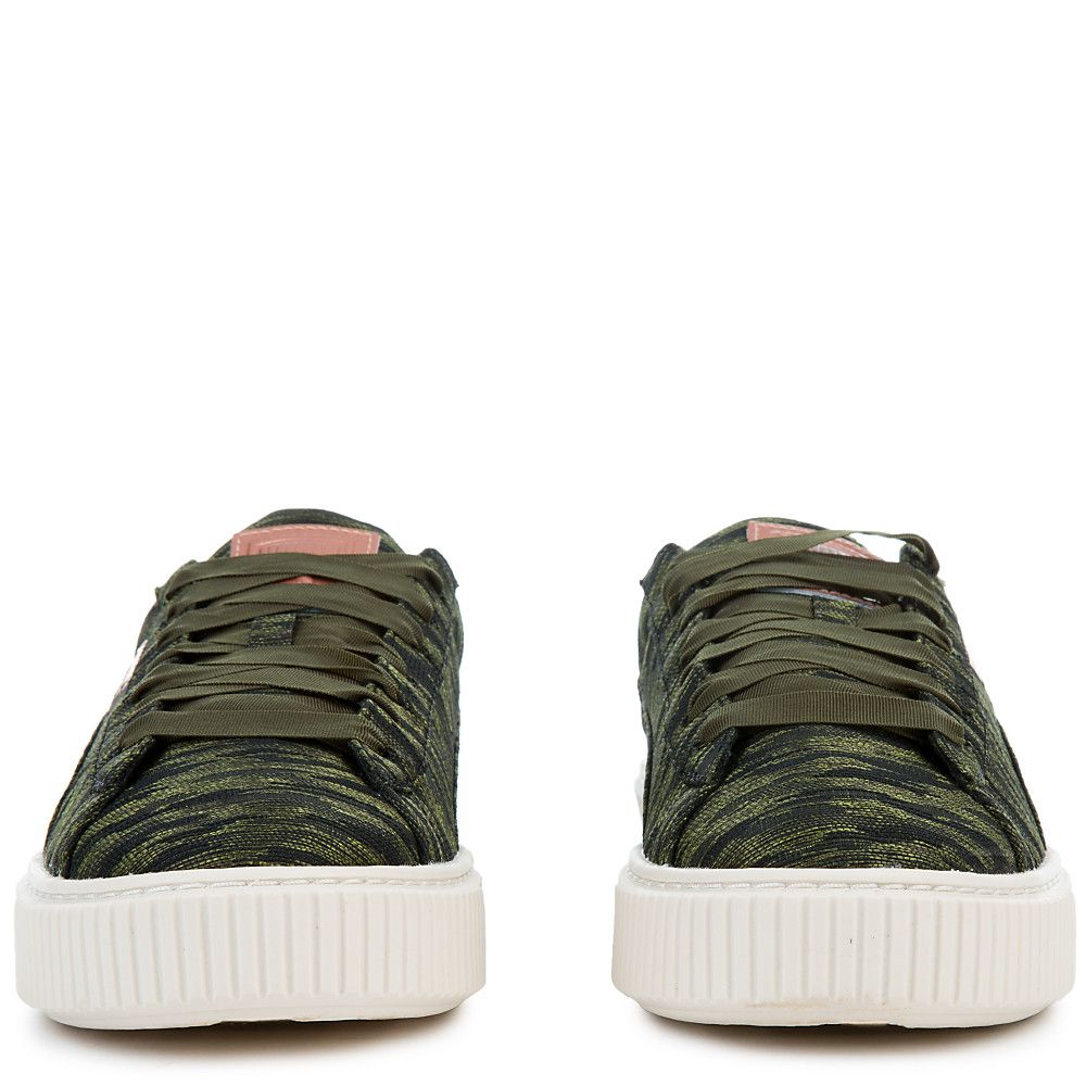 Basket Platform Velvet Rope Sneaker OLIVE NIGHT