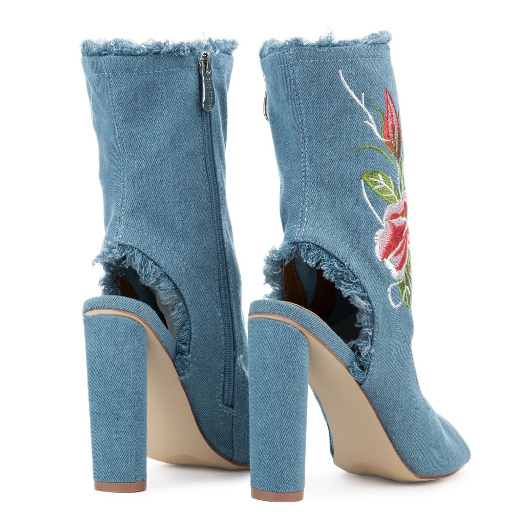 Connie-53 Blue Booties Denim 4 Connie-53 Blue Booties Denim