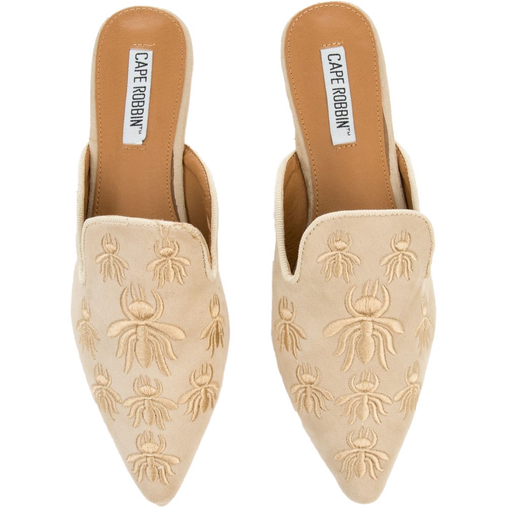 Cape Robbin Cell-18 Beige Mules Nude 6 Cape Robbin Cell-18 Beige Mules Nude