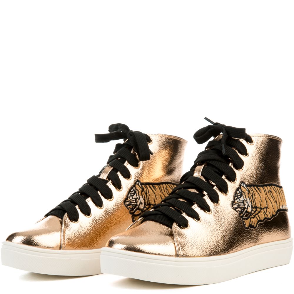 Cape Robbin Dolly-20 Pink Sneaker Rose Gold 4 Cape Robbin Dolly-20 Pink Sneaker Rose Gold