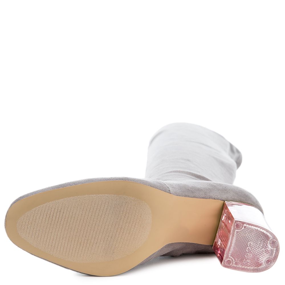 Cape Robbin Fay-2 Grey High Heel Boot Grey 5 Cape Robbin Fay-2 Grey High Heel Boot Grey