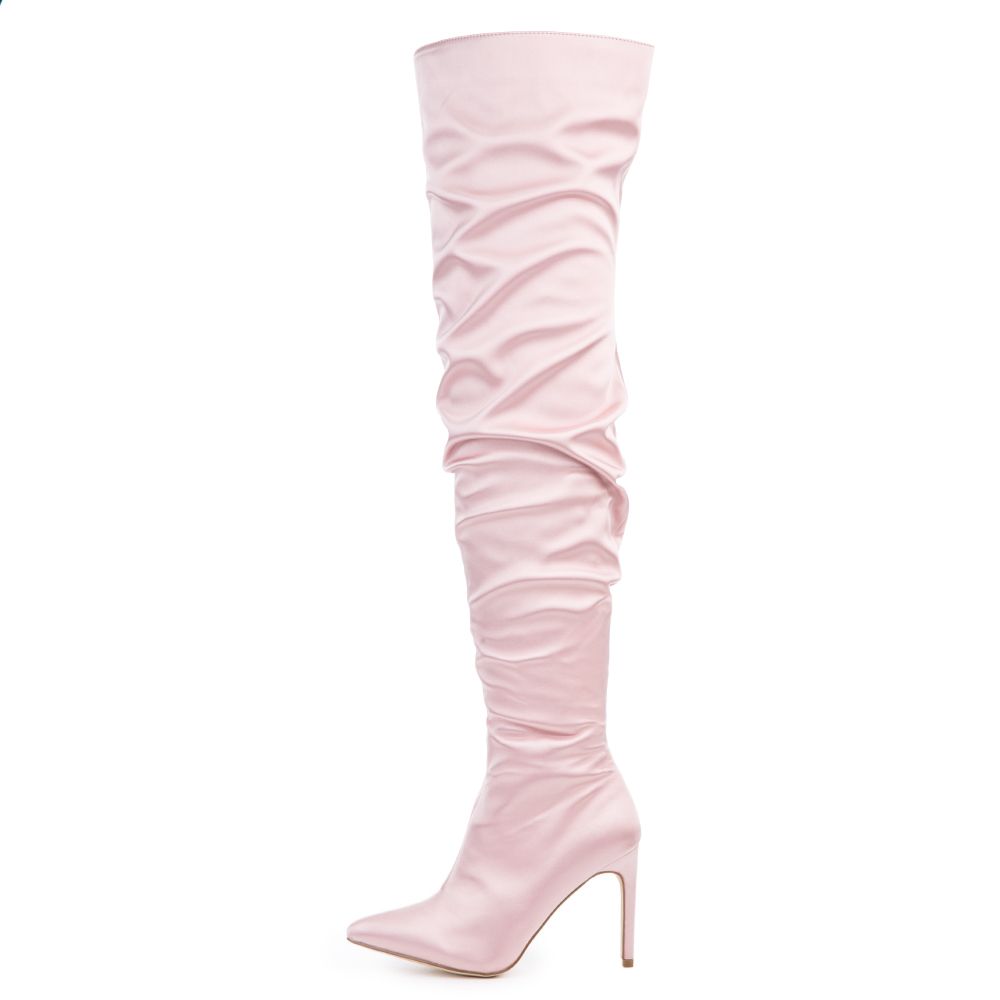 Cape Robbin Kitana-6 Blush High Heel Boot Blush