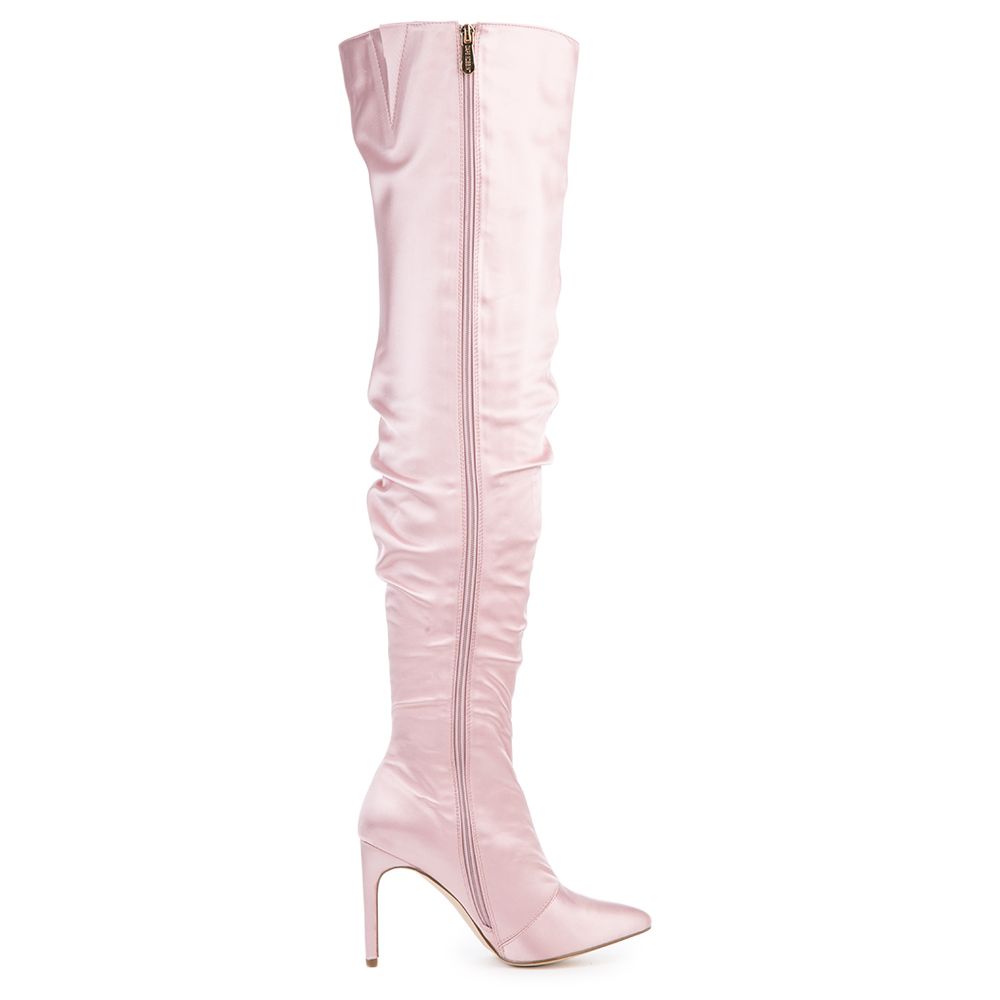 Cape Robbin Kitana-6 Blush High Heel Boot Blush