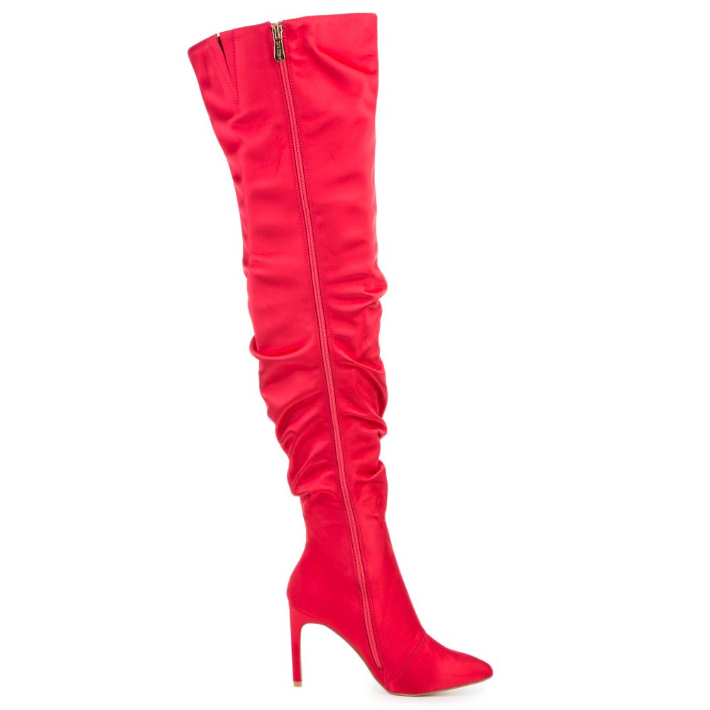 Cape Robbin Kitana-6 Red High Heel Boot Red
