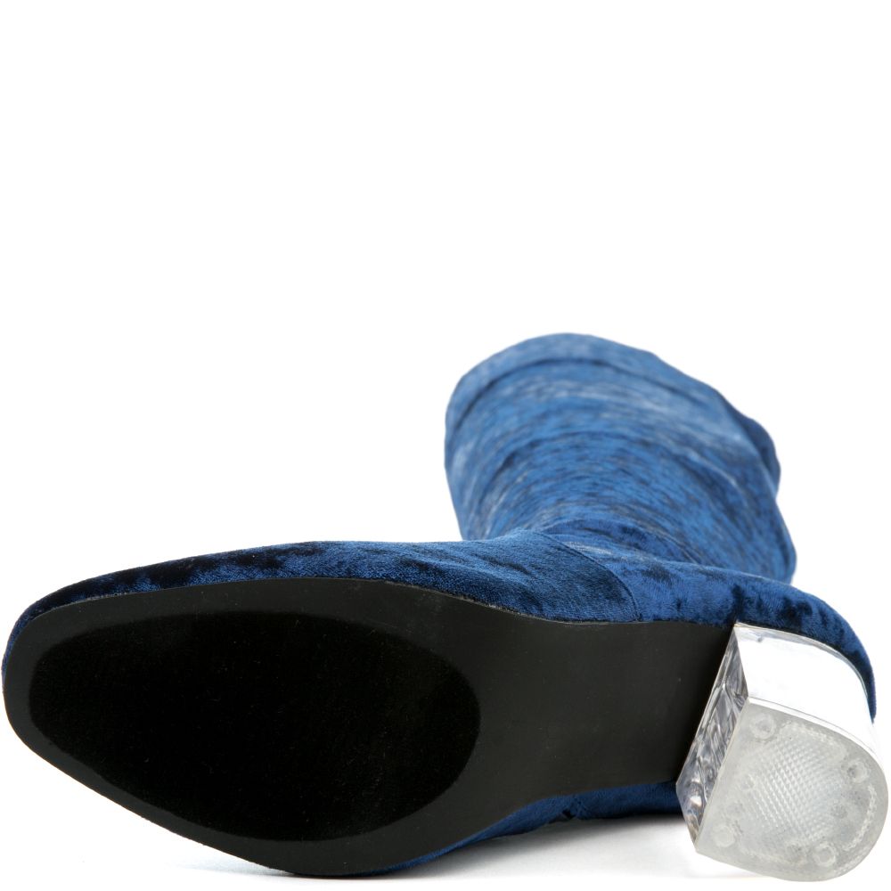 Cape Robbin Fay-15 Blue High Heel Boot Royal Blue 5 Cape Robbin Fay-15 Blue High Heel Boot Royal Blue