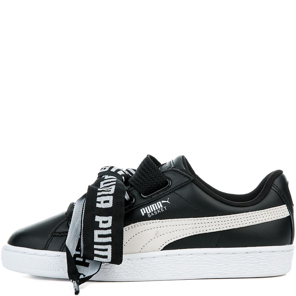 Women's Basket Heart De Sneakers PUMA BLACK/PUMA WHITE