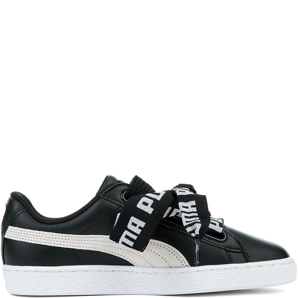 Women's Basket Heart De Sneakers PUMA BLACK/PUMA WHITE