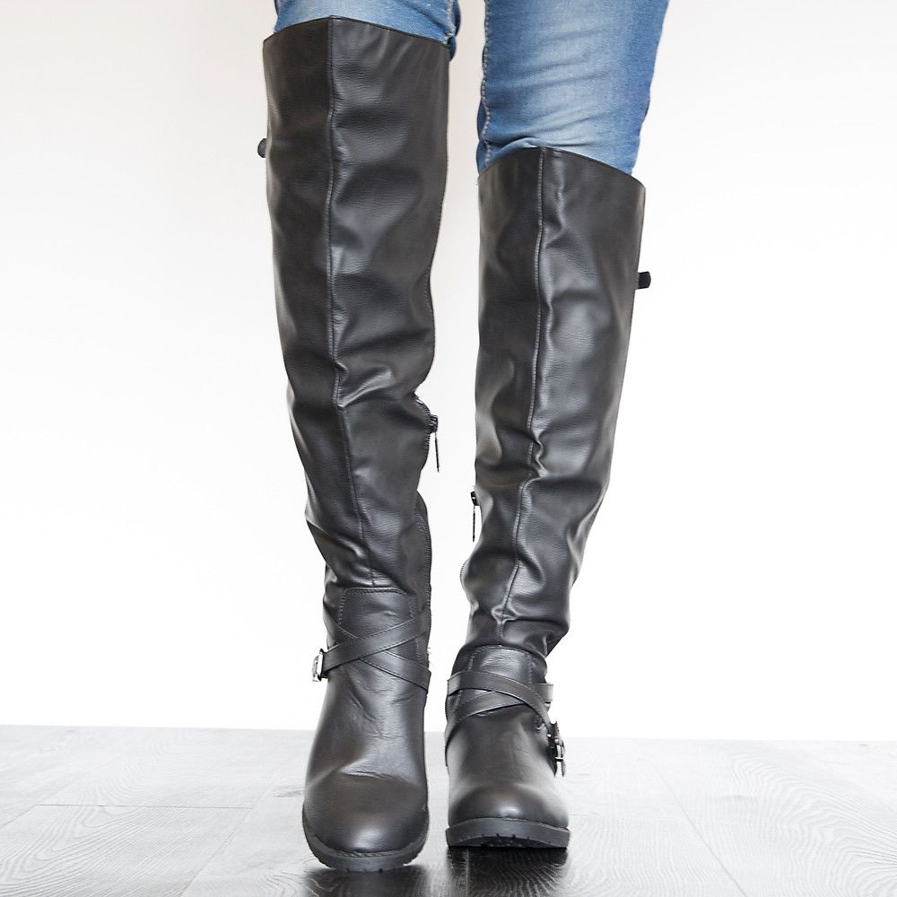 Laredo-010K Knee High Boot Black 5 Laredo-010K Knee High Boot Black