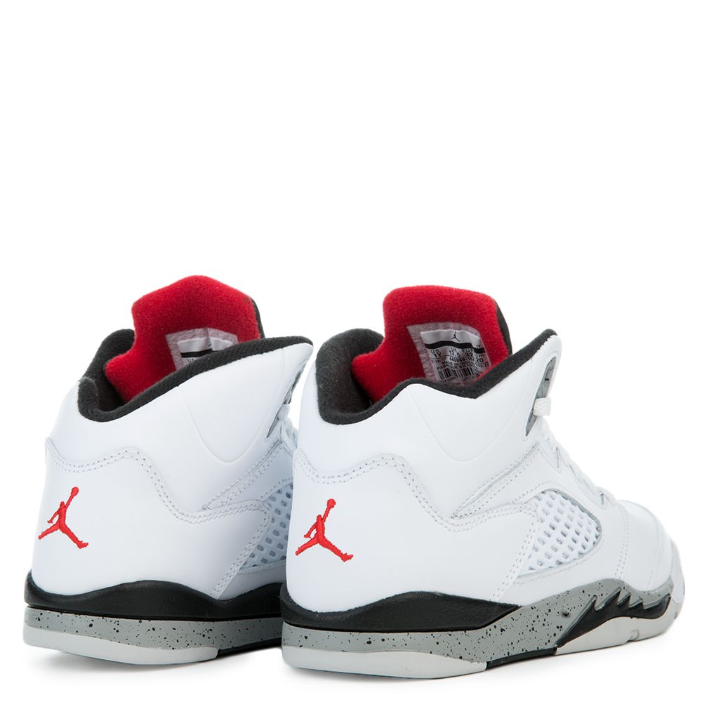 Jordan 5 Retro WHITE/UNIVERSITY RED-BLACK-MATTE SILVER 4 Jordan 5 Retro WHITE/UNIVERSITY RED-BLACK-MATTE SILVER