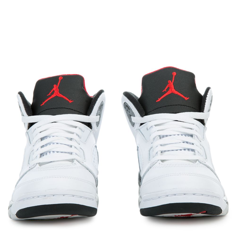 Jordan 5 Retro WHITE/UNIVERSITY RED-BLACK-MATTE SILVER 7 Jordan 5 Retro WHITE/UNIVERSITY RED-BLACK-MATTE SILVER