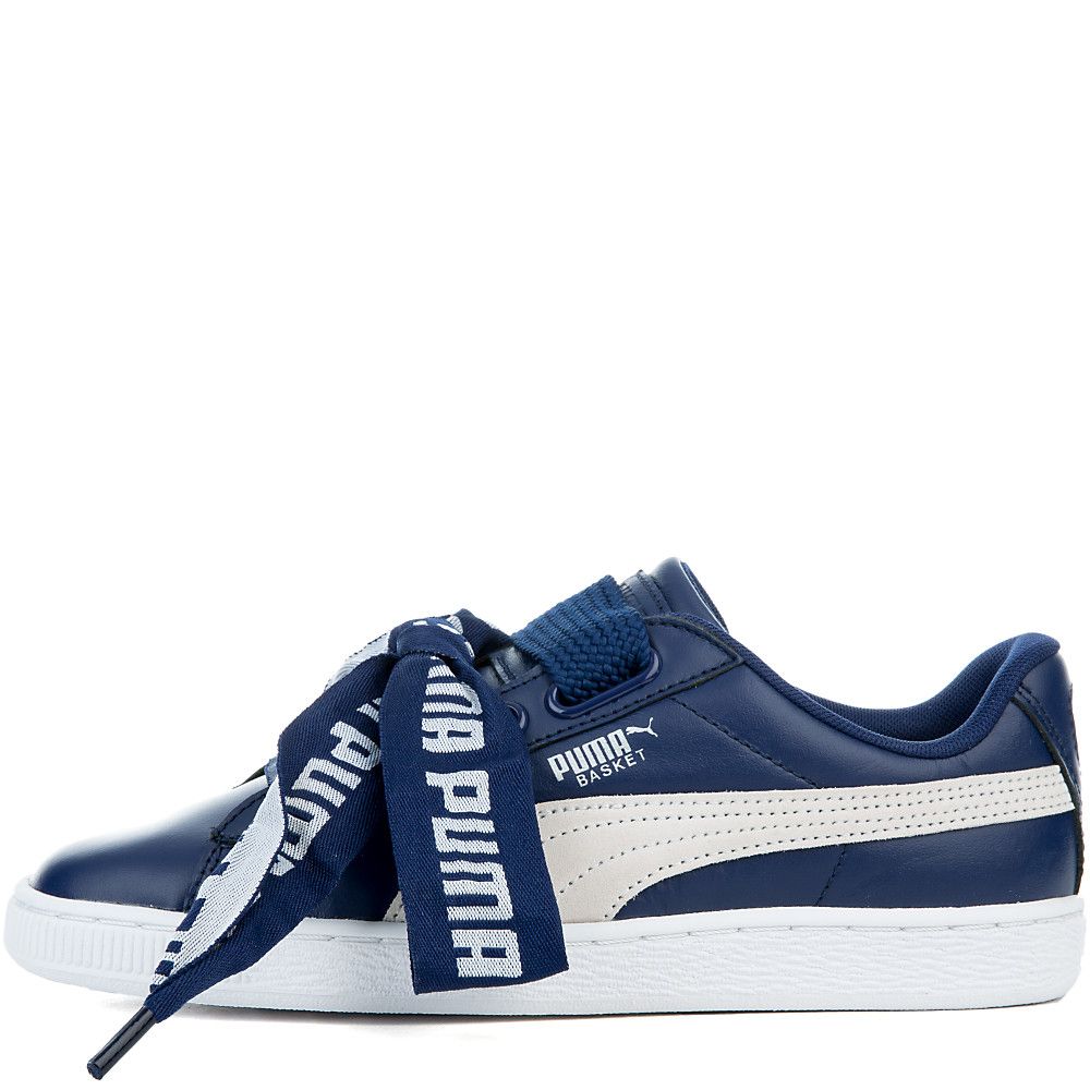 Women's Basket Heart De Sneakers BLUE DEPTHS PUMA WHITE