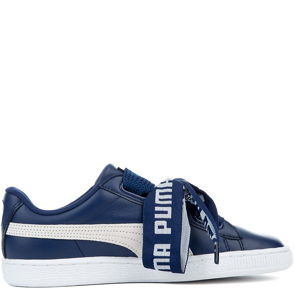 Women's Basket Heart De Sneakers BLUE DEPTHS PUMA WHITE