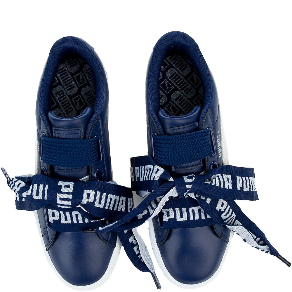 Women's Basket Heart De Sneakers BLUE DEPTHS PUMA WHITE 6 Women's Basket Heart De Sneakers BLUE DEPTHS PUMA WHITE