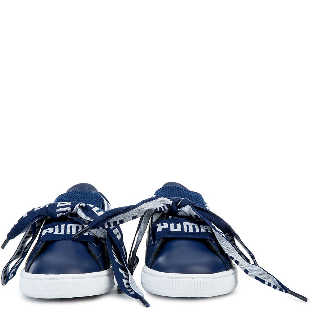 Women's Basket Heart De Sneakers BLUE DEPTHS PUMA WHITE 7 Women's Basket Heart De Sneakers BLUE DEPTHS PUMA WHITE