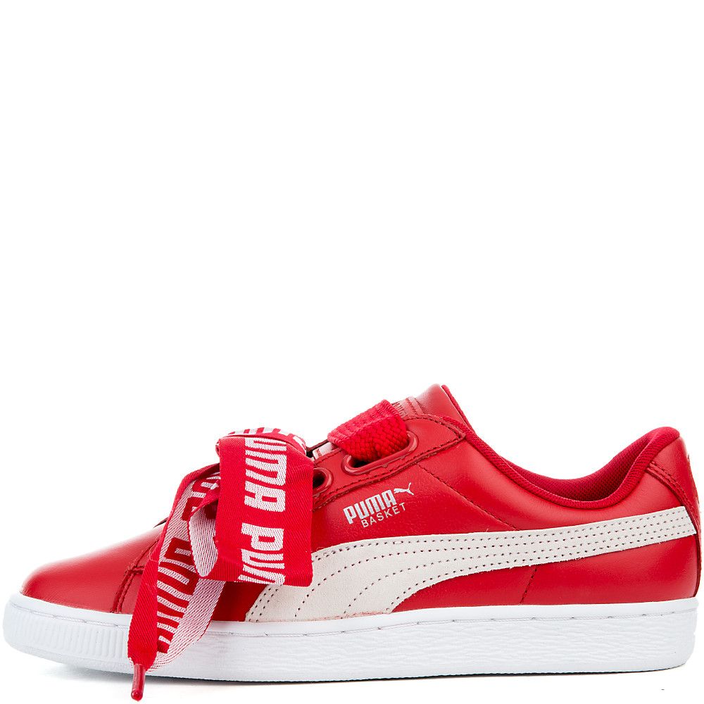 Women's Basket Heart De Sneakers TOREADOR/PUMA WHITE