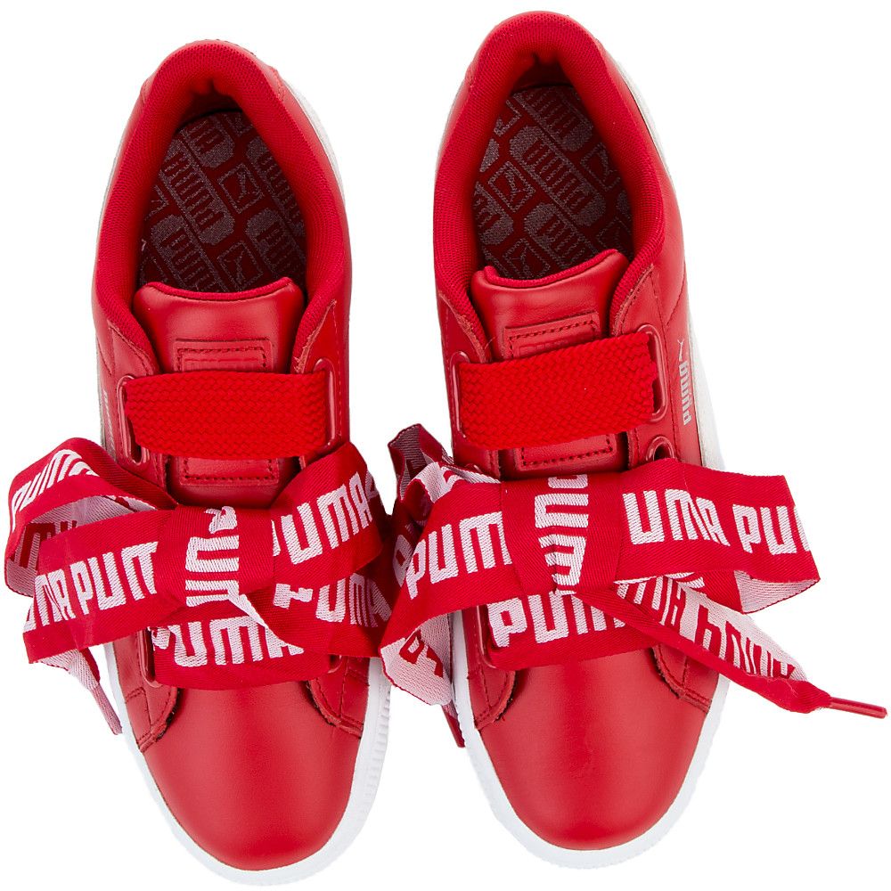 Women's Basket Heart De Sneakers TOREADOR/PUMA WHITE 6 Women's Basket Heart De Sneakers TOREADOR/PUMA WHITE