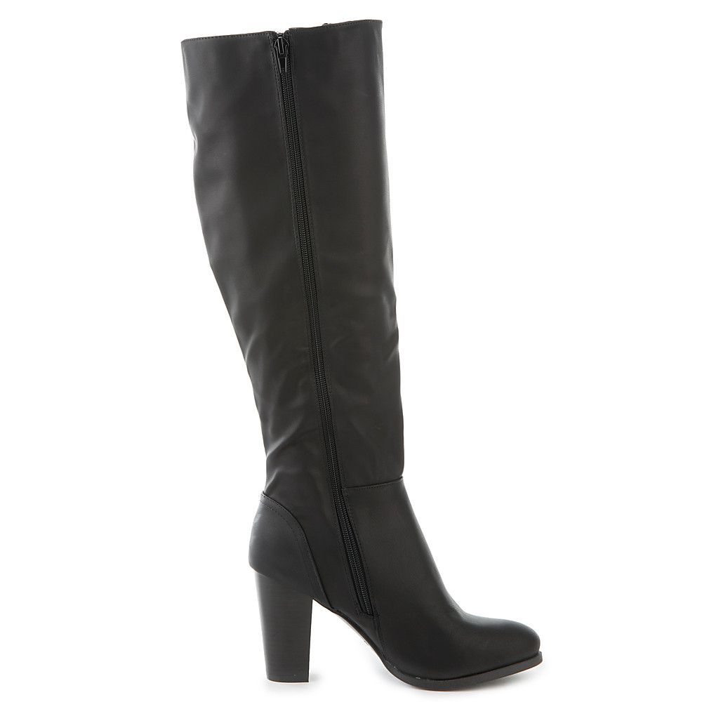 Cheek-08S Knee-High Lace-Up Boot Black 3 Cheek-08S Knee-High Lace-Up Boot Black