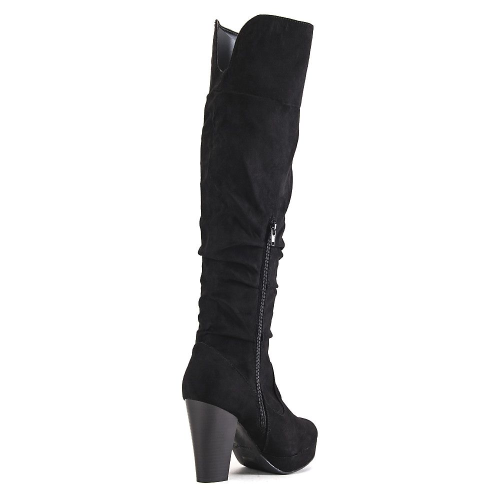 Huxley-13 Knee-High Boot BLACK