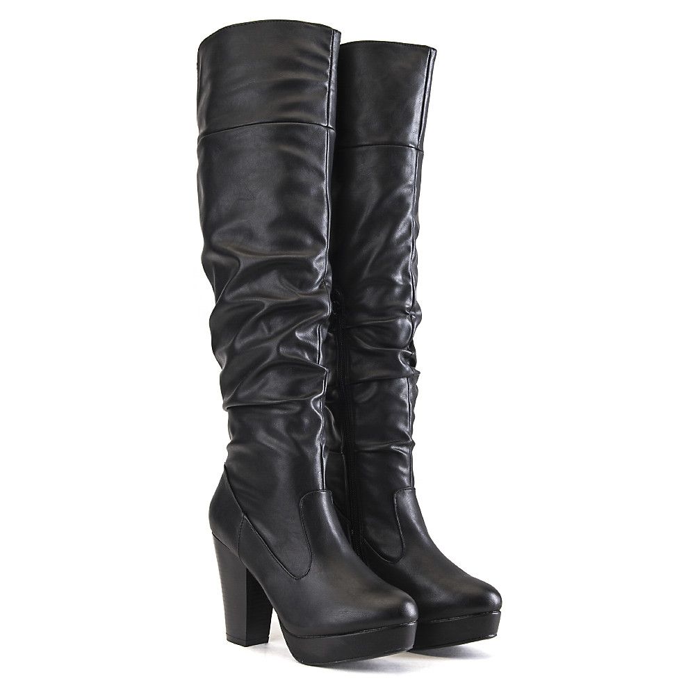 Women's Huxley-13 Knee-High Boot Black