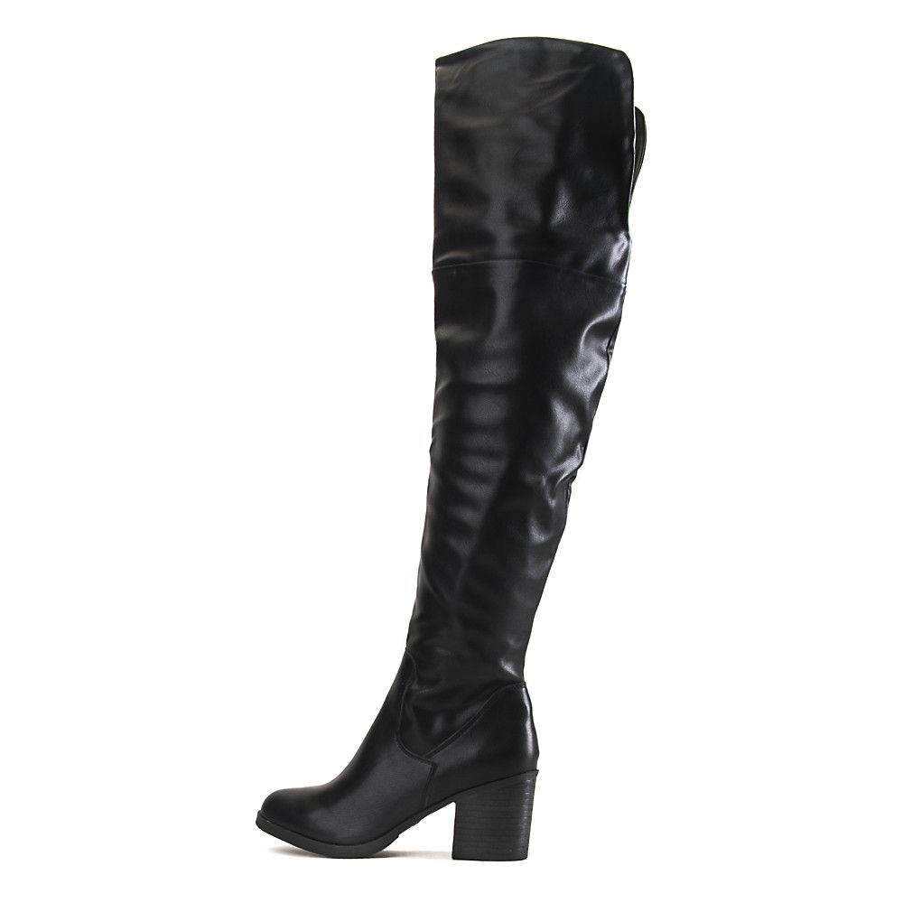 Victoria-01 Knee High Boot BLACK