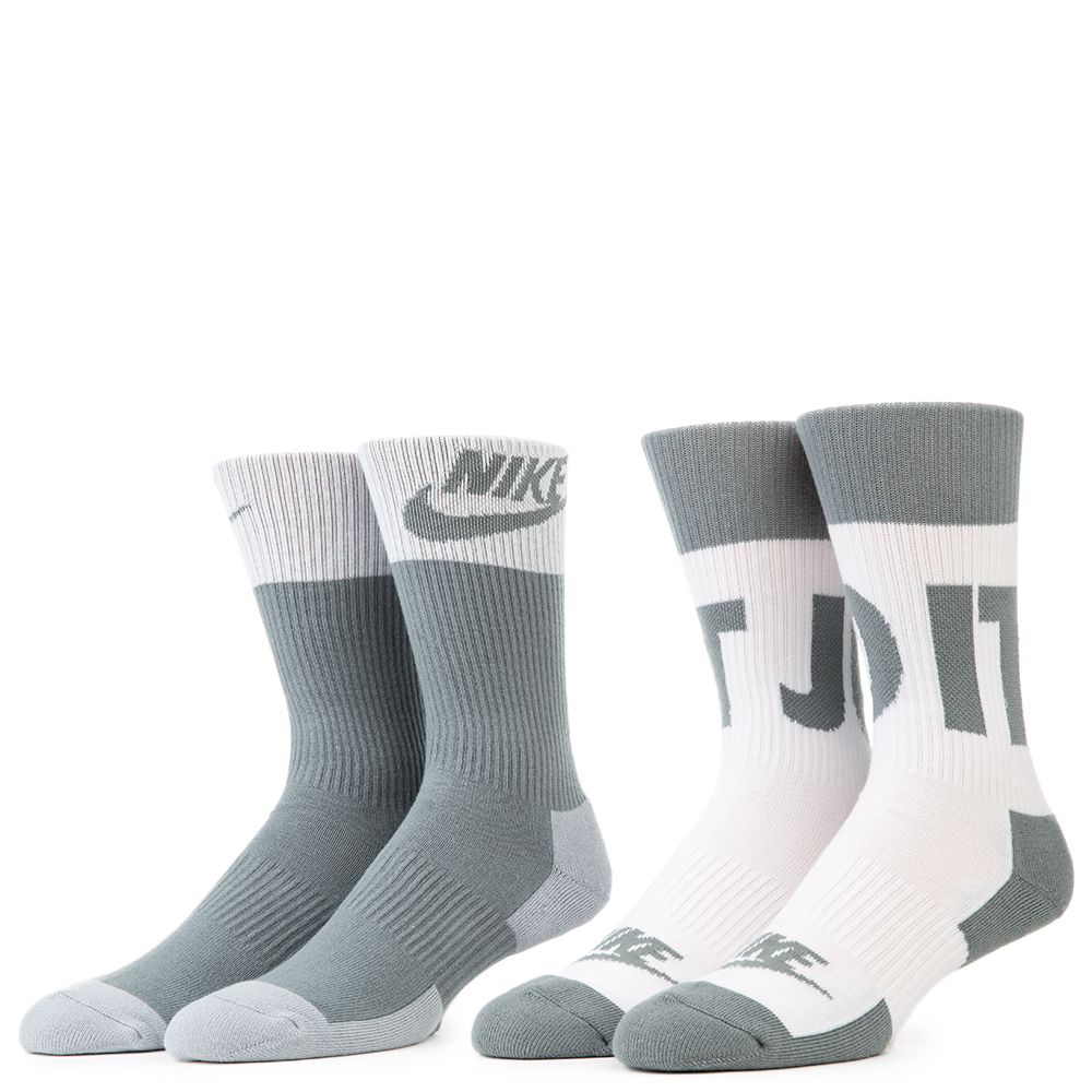 2 Pack HBR Crew Grey/White