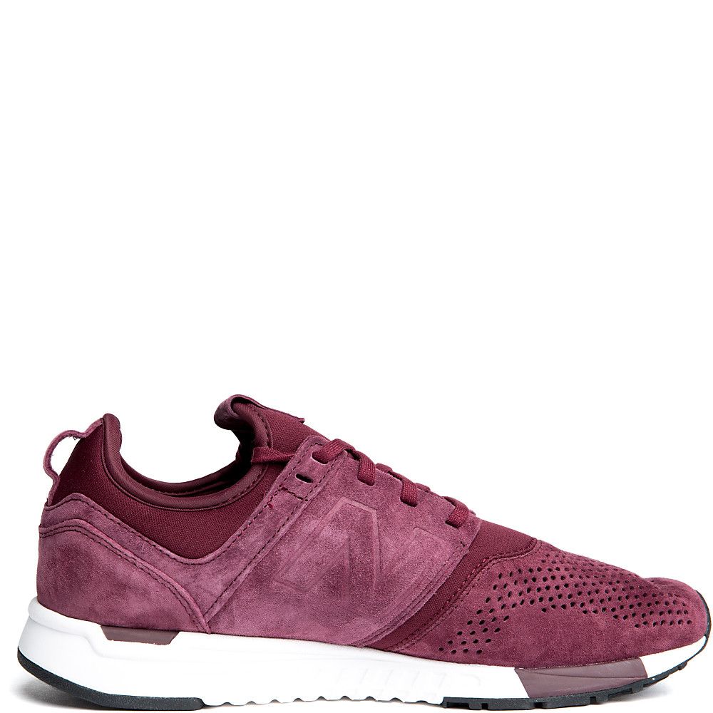 247 Suede Sneaker BURGUNDY/WHITE