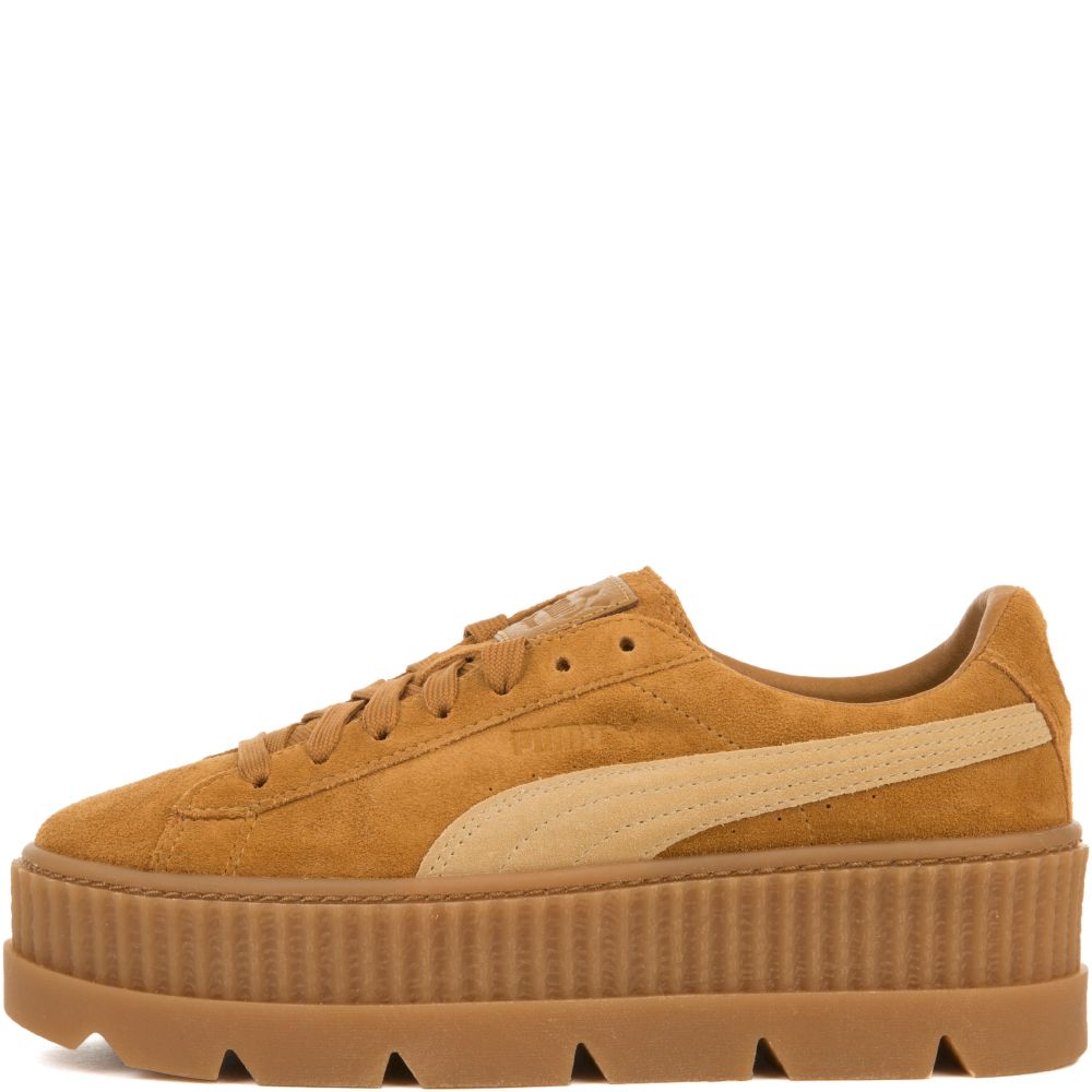 Women's Cleated Creeper Suede GOLDEN BROWN-LARK