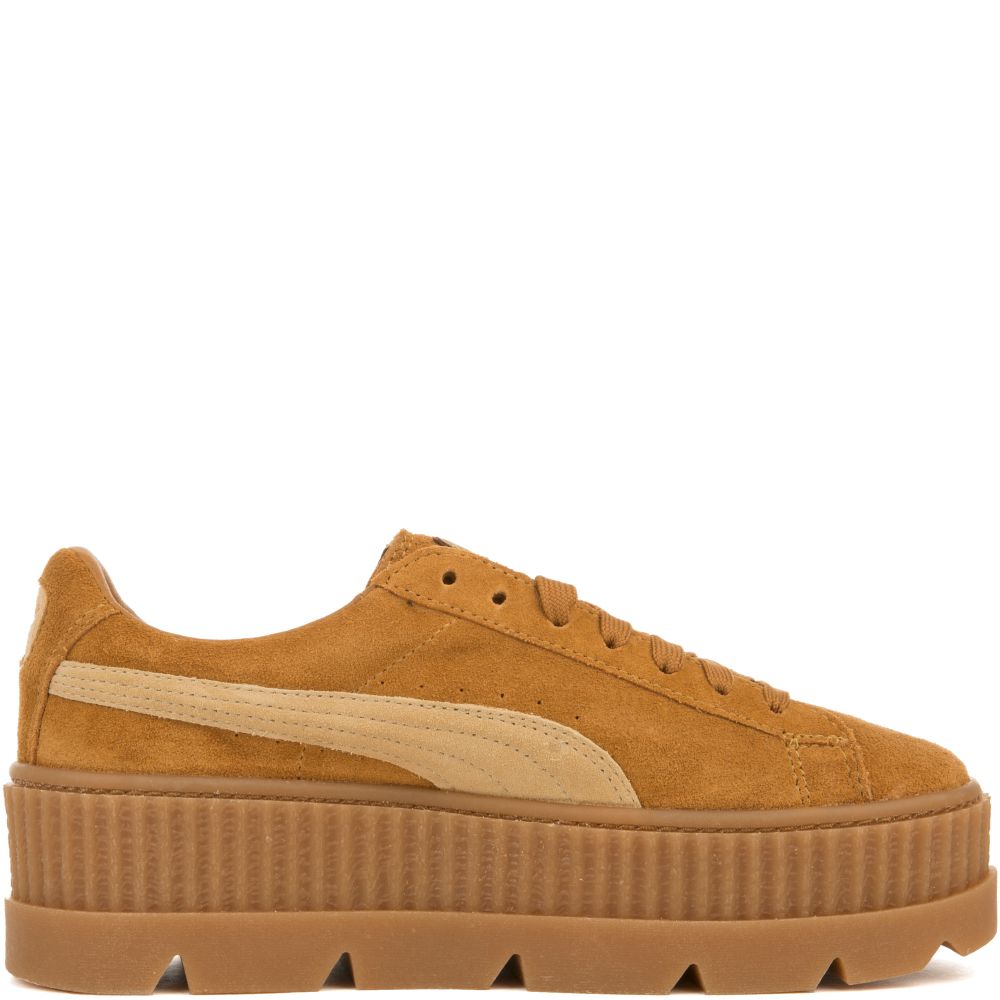 Women's Cleated Creeper Suede GOLDEN BROWN-LARK