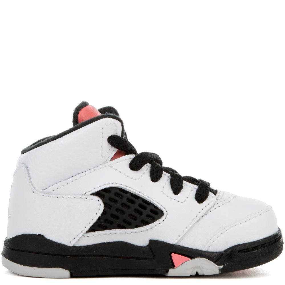 TODDLER JORDAN 5 RETRO WHITE/WHITE-SUNBLUSH-BLACK