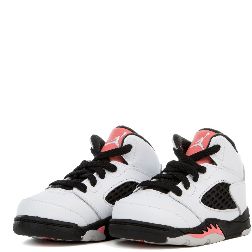 TODDLER JORDAN 5 RETRO WHITE/WHITE-SUNBLUSH-BLACK 3 TODDLER JORDAN 5 RETRO WHITE/WHITE-SUNBLUSH-BLACK