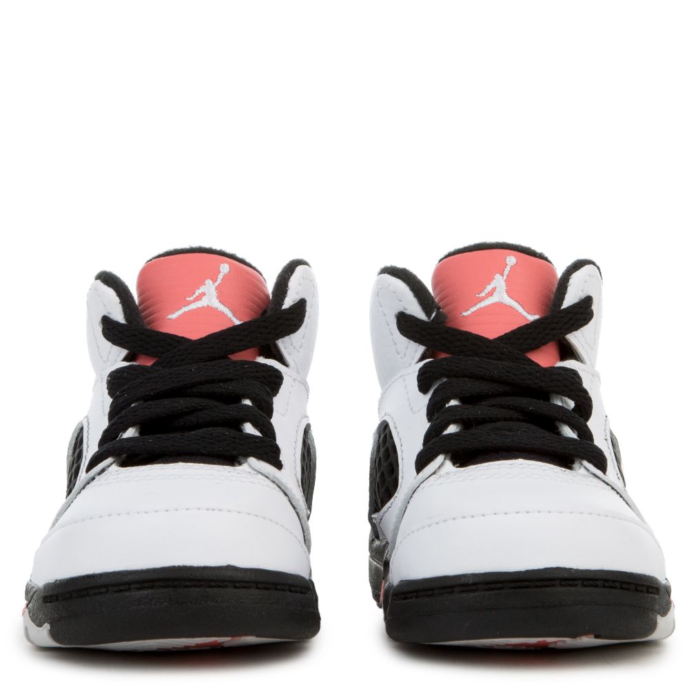 TODDLER JORDAN 5 RETRO WHITE/WHITE-SUNBLUSH-BLACK 7 TODDLER JORDAN 5 RETRO WHITE/WHITE-SUNBLUSH-BLACK