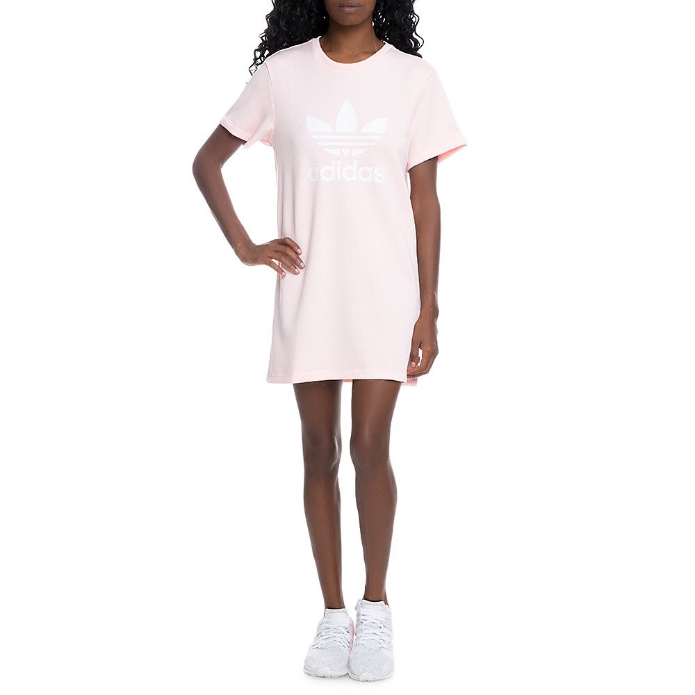 Women's Trefoil Tee Dress icey pink