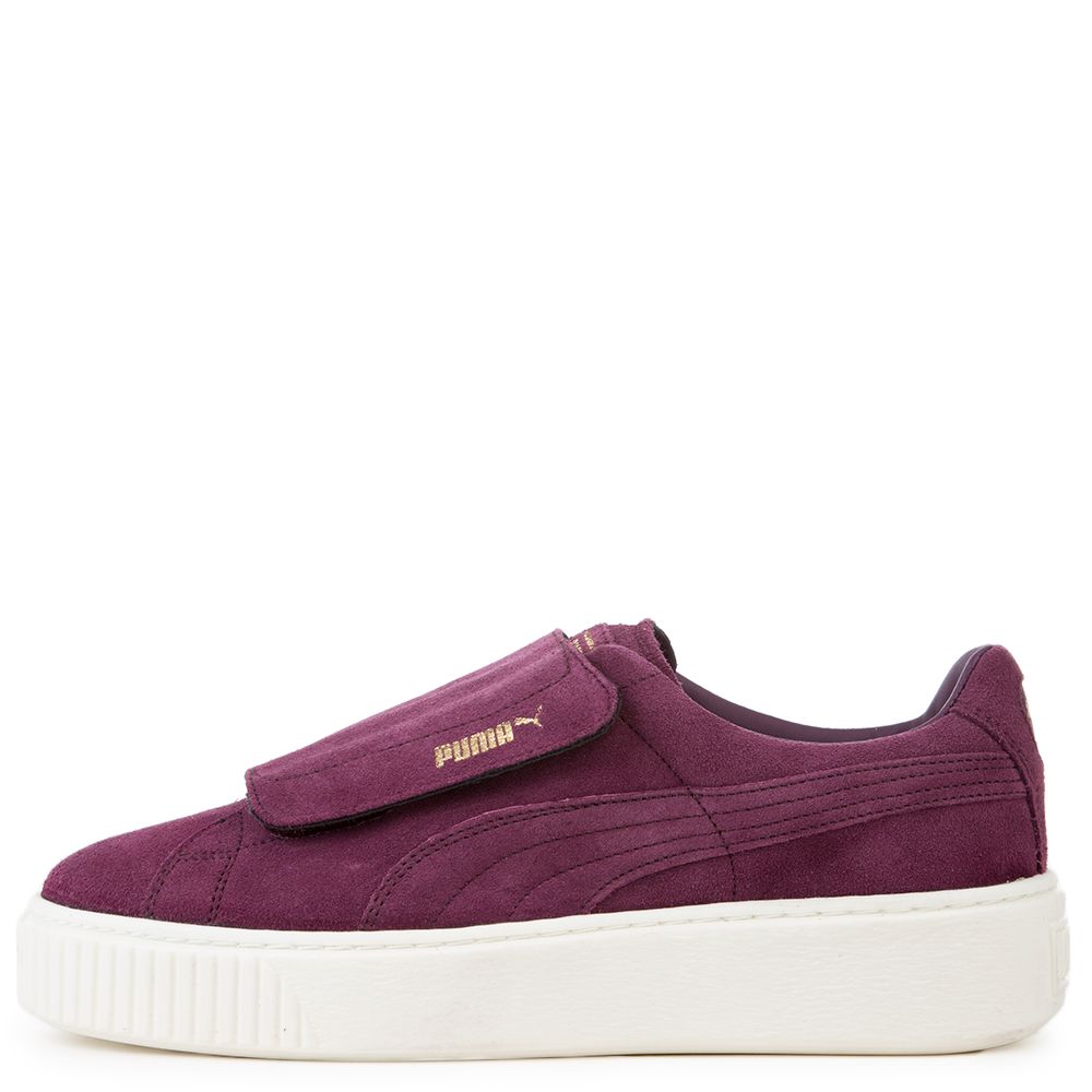 Suede Platform Strap Sneaker DARK PURPLE DARK PURPLE MARSHMALLOW