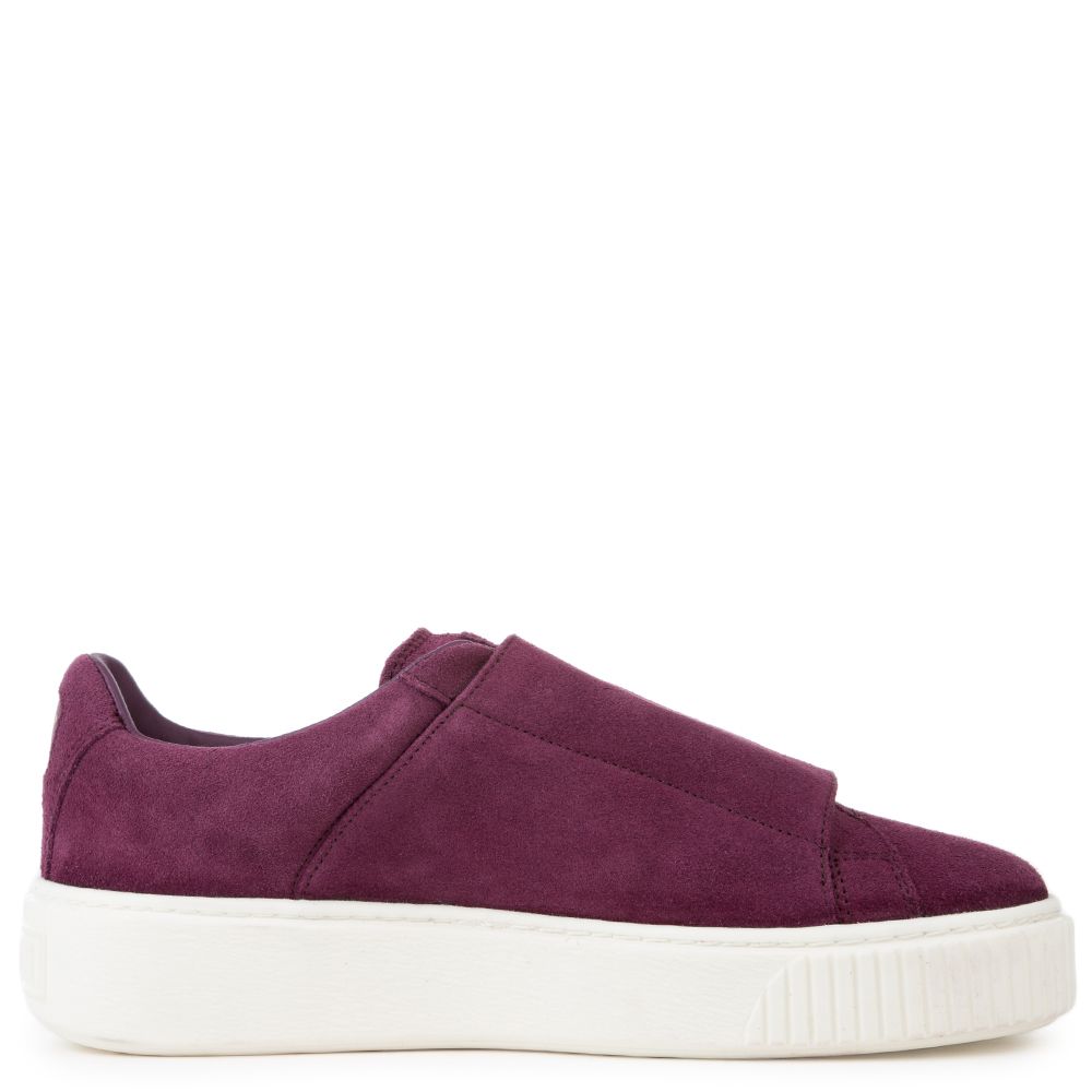 Suede Platform Strap Sneaker DARK PURPLE DARK PURPLE MARSHMALLOW