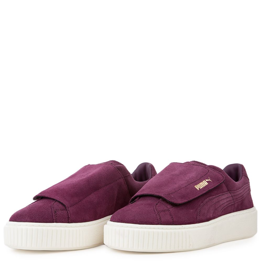 Suede Platform Strap Sneaker DARK PURPLE DARK PURPLE MARSHMALLOW