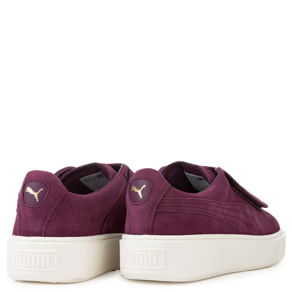 Suede Platform Strap Sneaker DARK PURPLE DARK PURPLE MARSHMALLOW