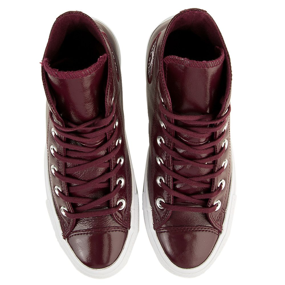 Chuck Taylor All Star Crinkled Hi Sneaker dark sangria/dark sangria 6 Chuck Taylor All Star Crinkled Hi Sneaker dark sangria/dark sangria