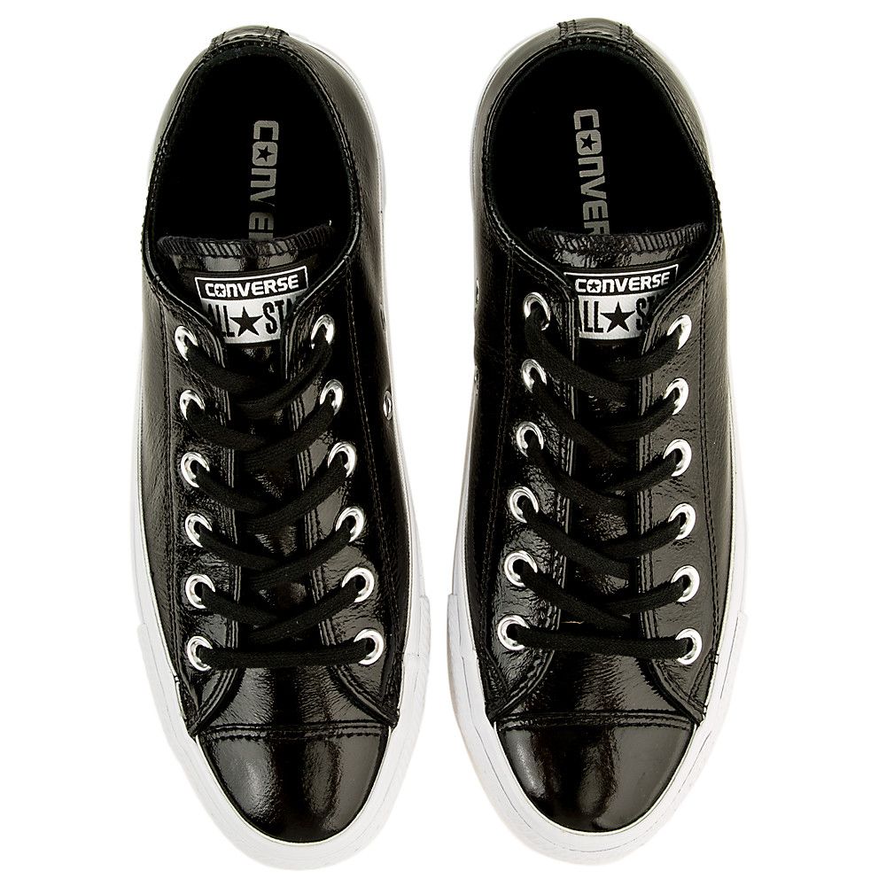 Chuck Taylor All Star Crinkled Sneaker BLACK/BLACK/WHITE 6 Chuck Taylor All Star Crinkled Sneaker BLACK/BLACK/WHITE